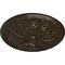 Ekena Millwork Granada Ceiling Medallion (Fits Canopies up to 4 1/4"), 15 3/4"OD x 5/8"P, Stone Hearth Crackle CM16GASHC - alternate 2